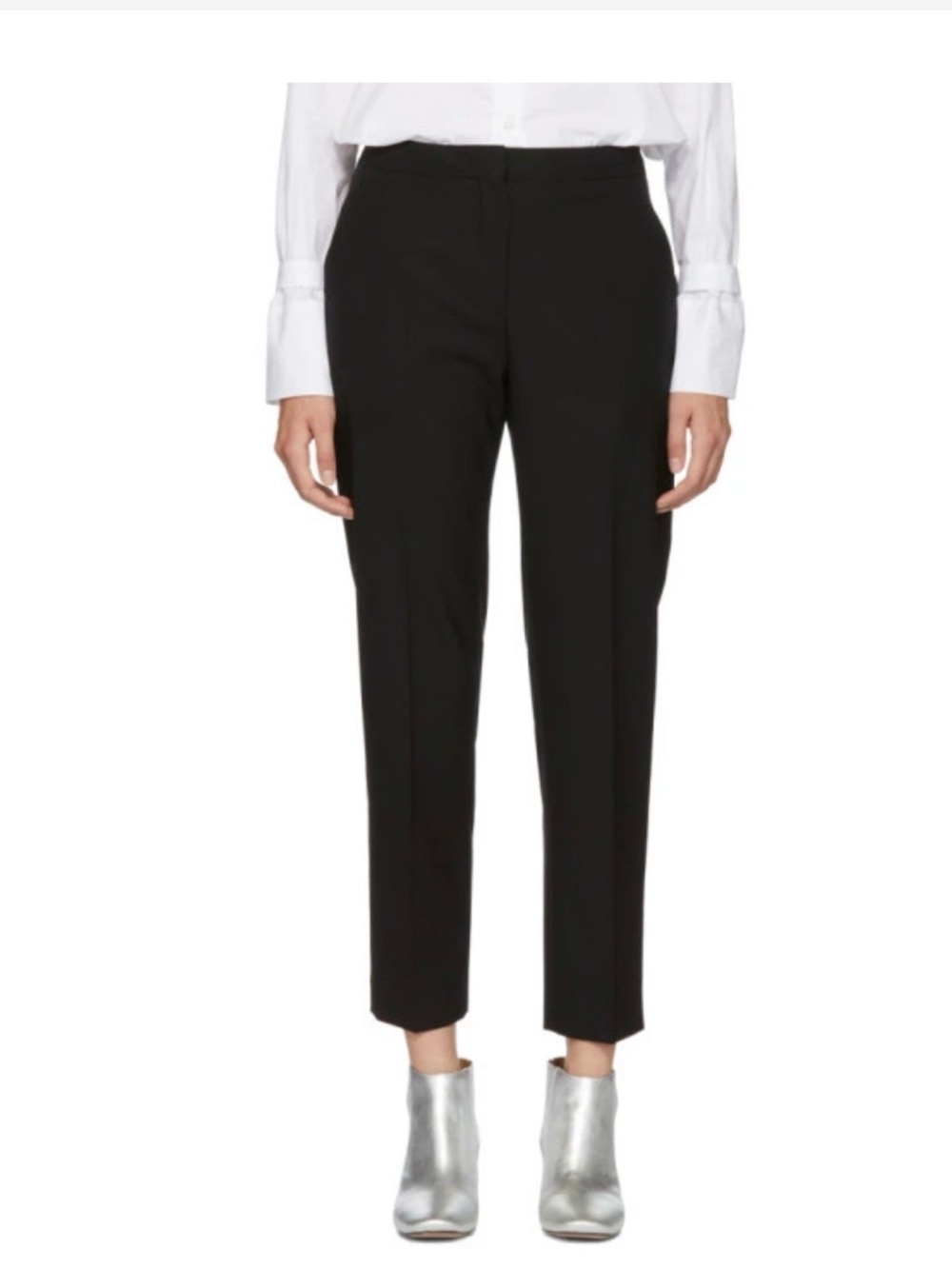 rag & bone Fitted black Poppy high waist dress wool Pants trousers 00 24”x29”